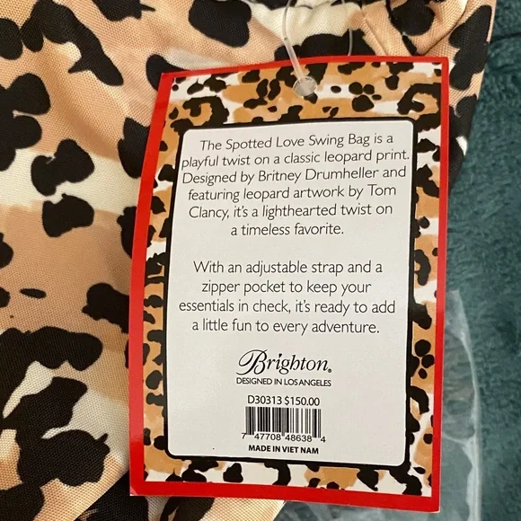 Brighton Leopard Print Swing Bag - Picture 2 of 6